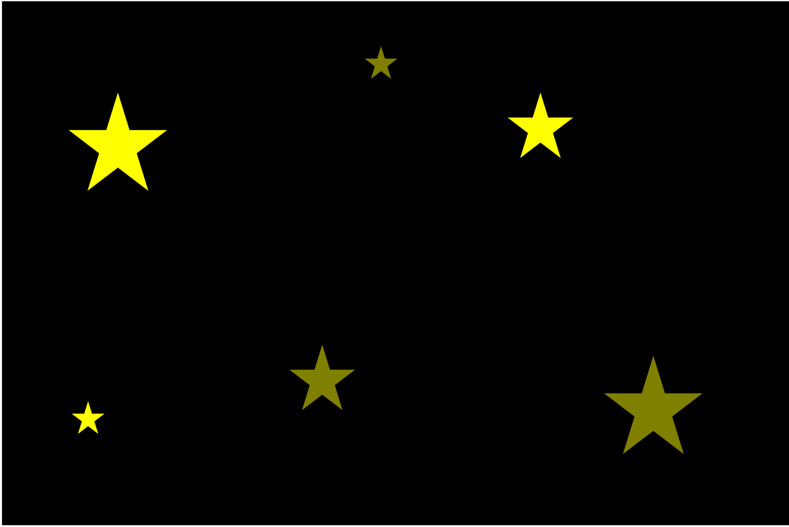 1st image with stars